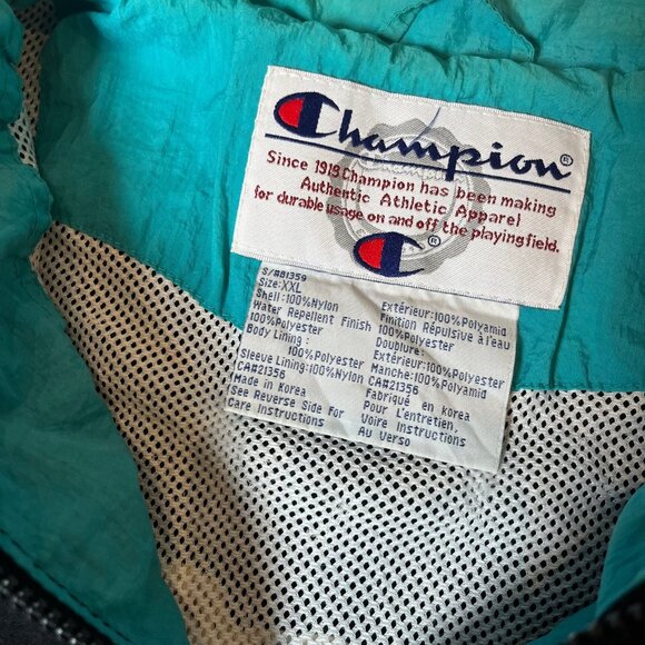 Vintage Champion Vancouver Grizzlies Windbreaker Jacket Women's XXL - Picture 6 of 9